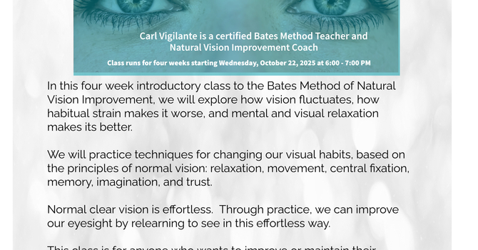 Relearn to See