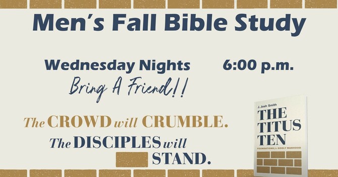 Men's Fall Bible Study