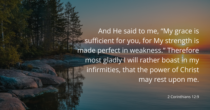 2 Corinthians 12:9 image