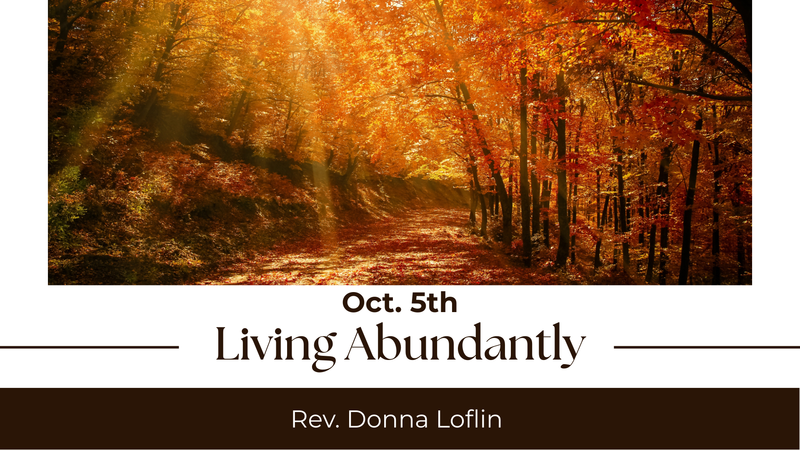 Living Abundantly