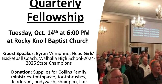 BBA Quarterly Men’s Ministry at Rocky Knoll