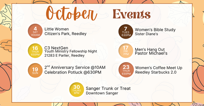 October Events image