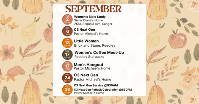 September Events image