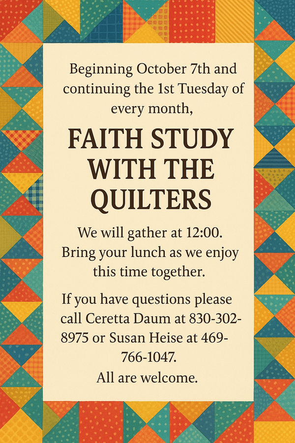 Faith Study with the Quilters