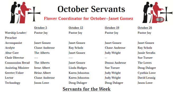Servants - October 2025 image