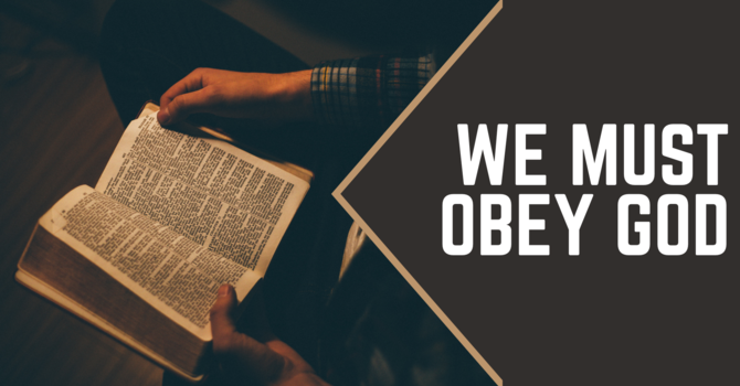 We Must Obey God