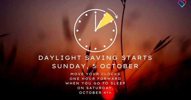 START OF DAYLIGHT SAVING TIME, OCTOBER 5th 2025 image