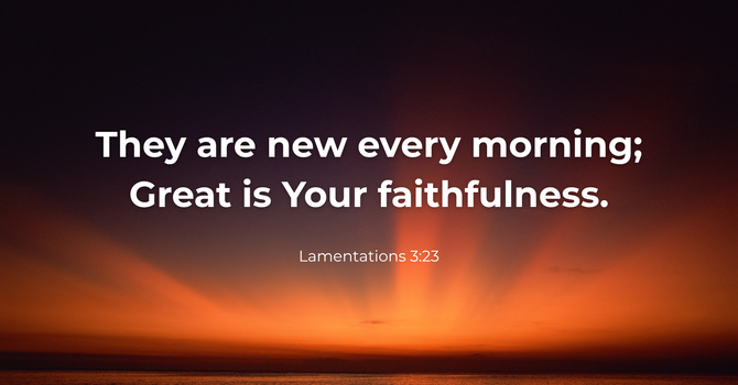 Lamentations 3:23 image