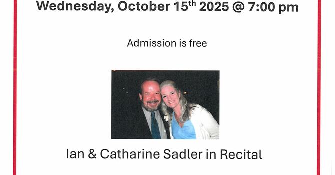 Ian & Catharine Sadler in Recital image