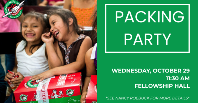 Operation Christmas Child Packing Party