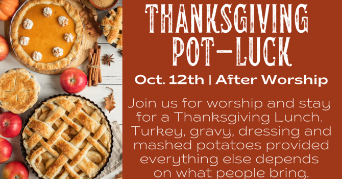 Thanksgiving Pot Luck!