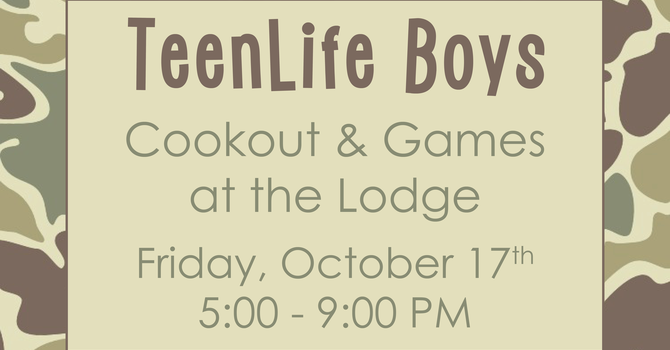 Teen Boys Cookout and Games 