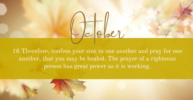 October Meditation Scripture