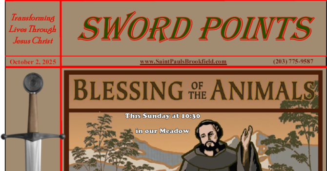 St. Paul's Sword Points for Ocotber 2, 2025 image