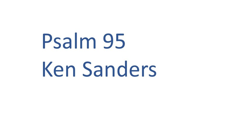 Worshipers Psalm 95