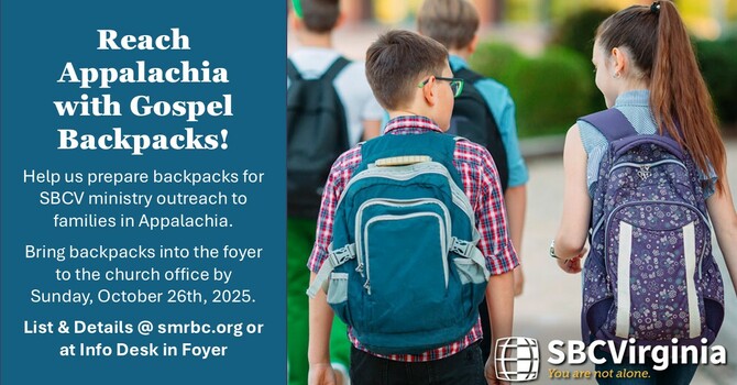 2025 Gospel Backpacks for Appalachia