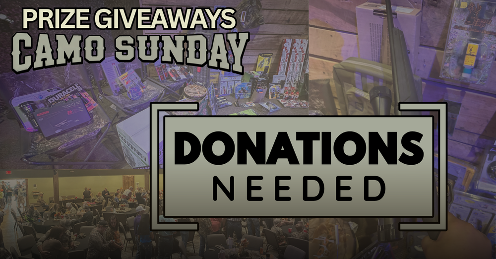 Donate Giveaways for Camo Sunday