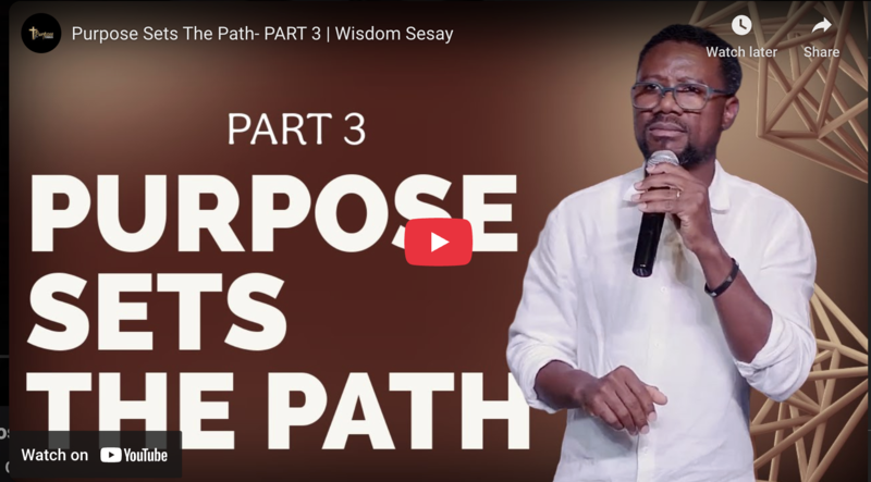 Purpose Sets The Path part 3