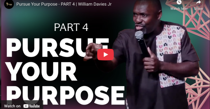Purpose Sets The Path part 4