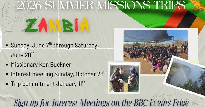 Zambia Missions Trip 