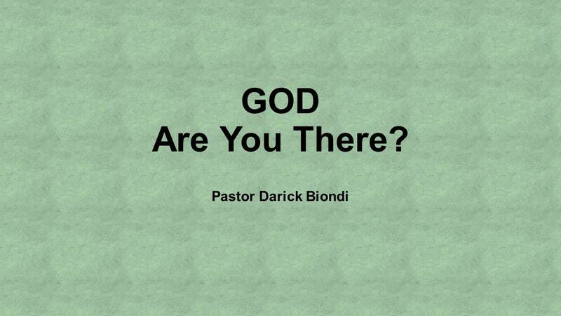 GOD, Are You There?