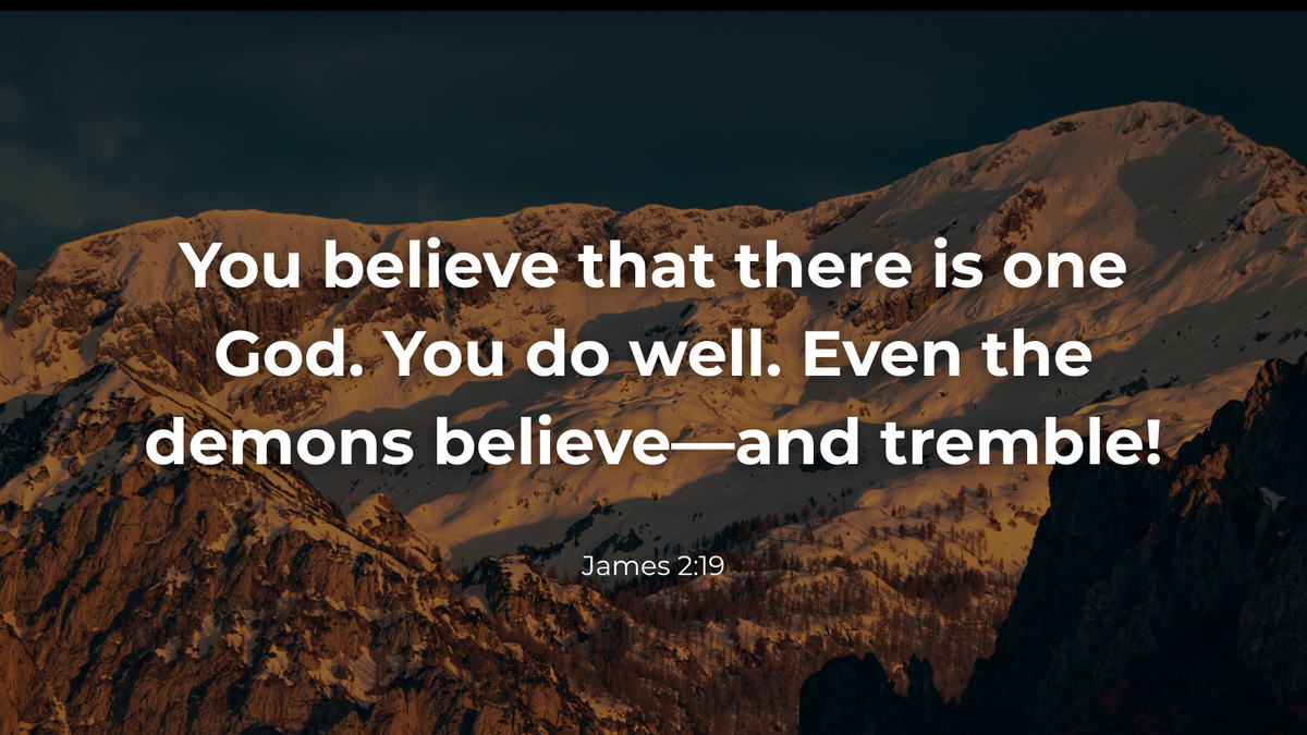 James 2:19 | Upper Room Deliverance Ministries