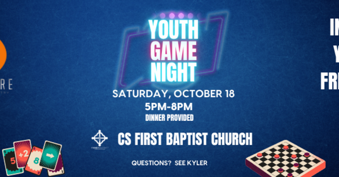 Youth Invite a friend game night