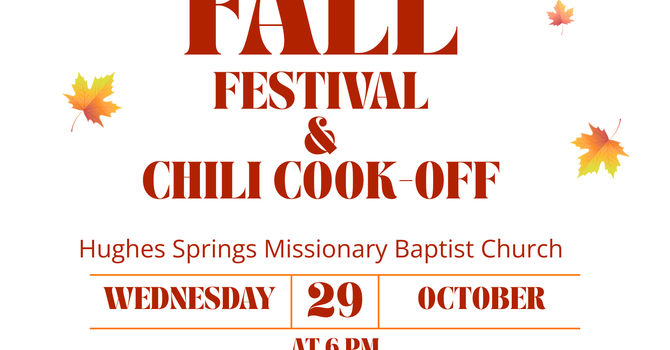 Fall Festival/ Chili Cook-off