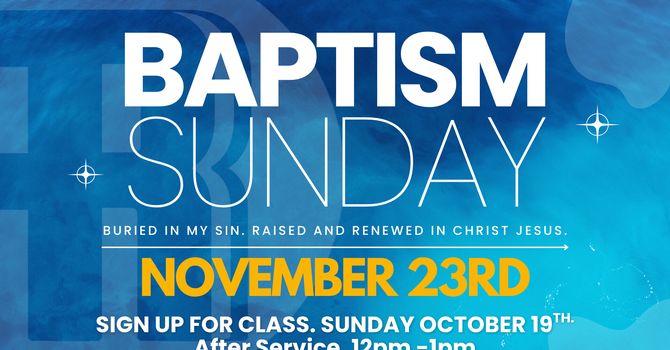 Baptism Sunday