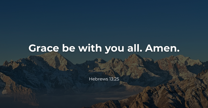 Hebrews 13:25 image