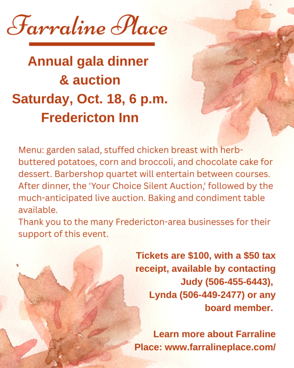 Farraline Place Gala dinner