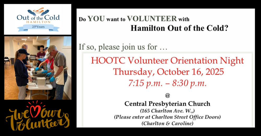 Hamilton Out of the Cold Volunteer Orientation