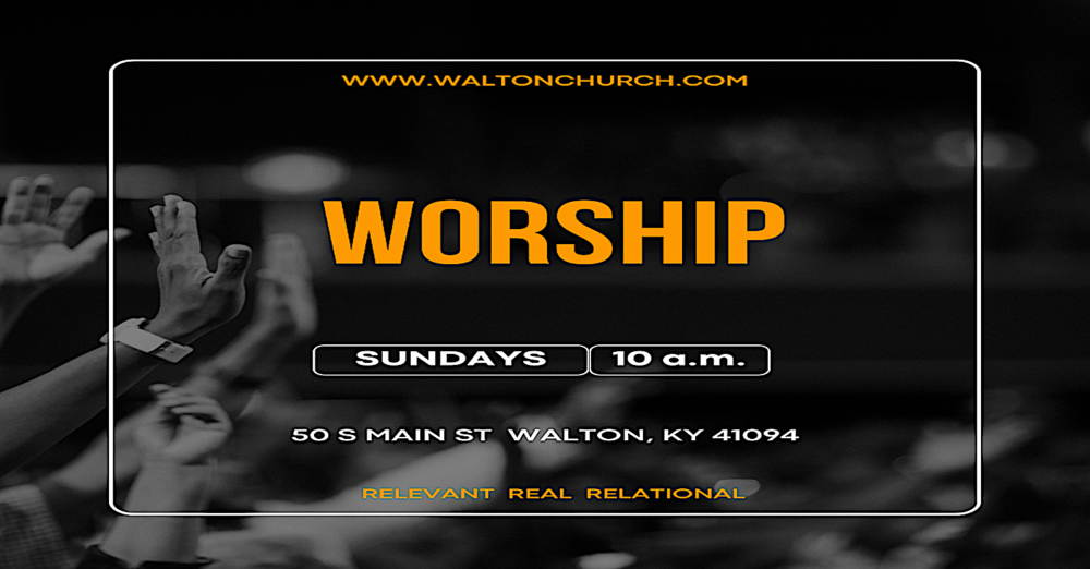 SUNDAY WORSHIP @ 10 A.M.