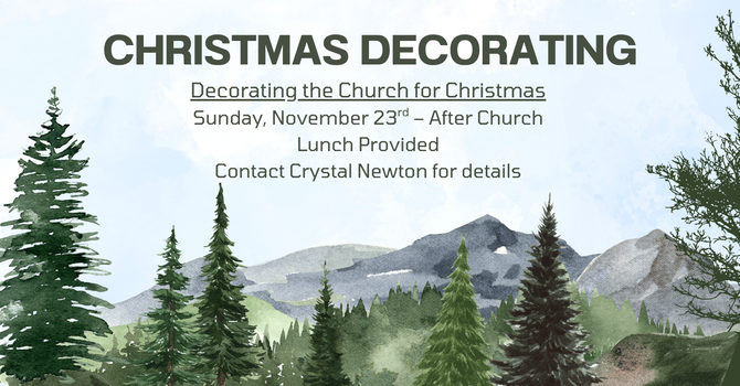 Decorating the Church for Christmas