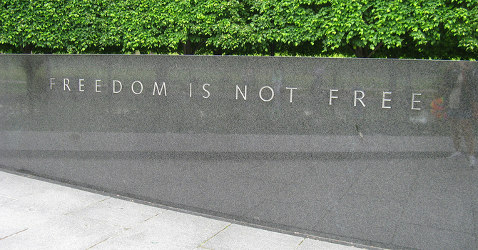 What is the true cost of freedom?