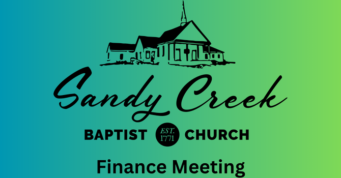 Church Finance Meeting