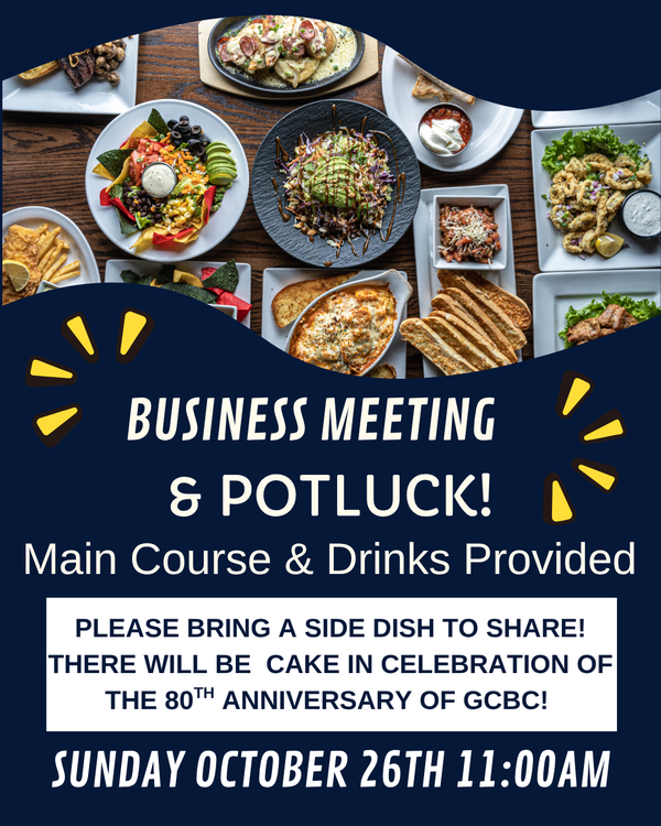 Business Meeting and Potluck! 
