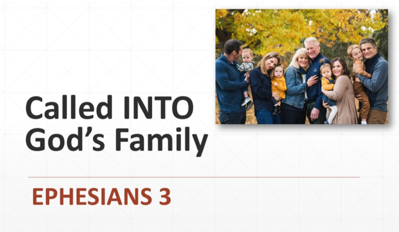 Called INTO God's Family 