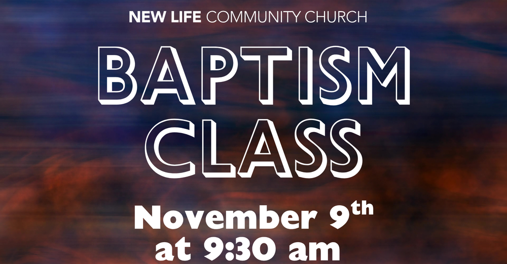 Baptism Class