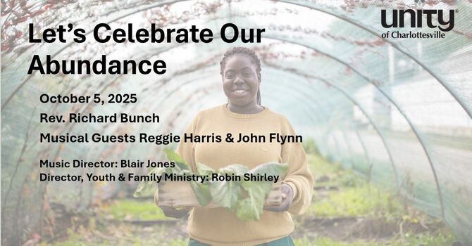 Let's Celebrate our Abundance