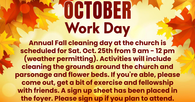 October Work Day