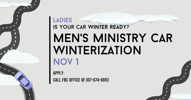 Men's Ministry Car Winterization