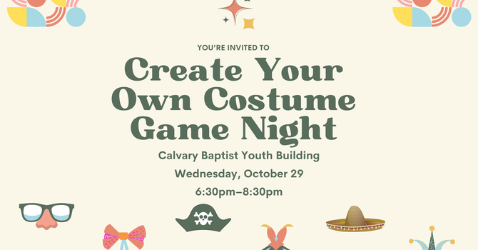 Youth Group Create Your Costume Game Night