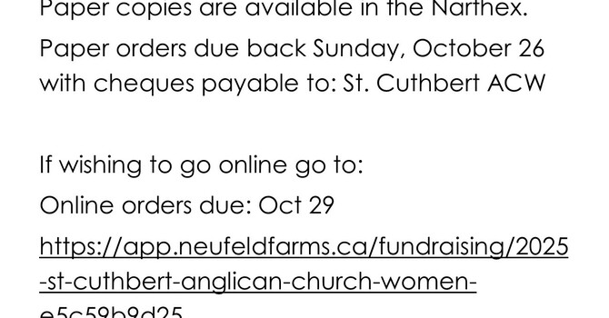 ACW Neufeld Farms Fall Meat Fundraiser image