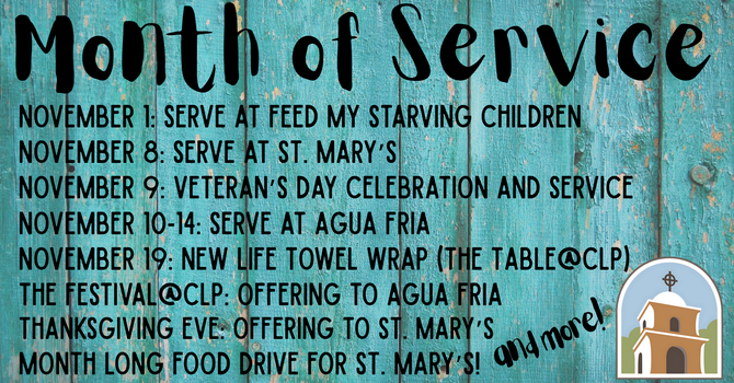 November Month of Service