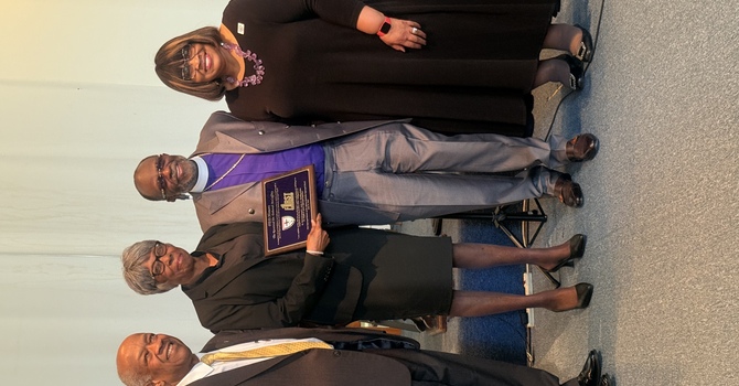 Pastor receives an appreciation of service from the 1st Episcopal District on June 13, 2025 image