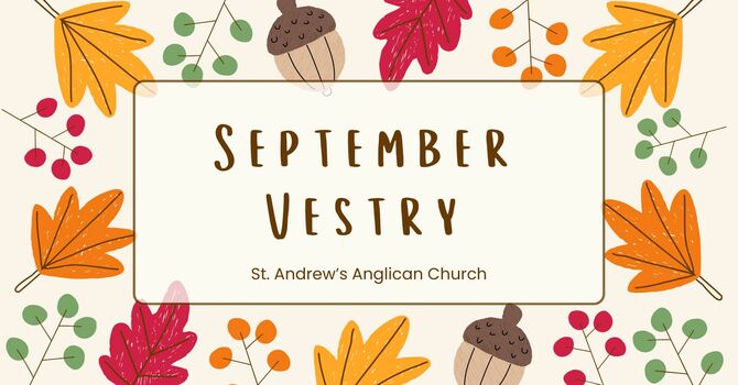 September Vestry Meeting Minutes image