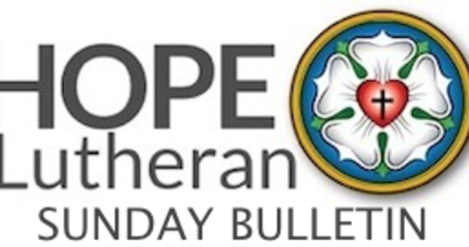 Bulletin for Sunday October 12, 2025