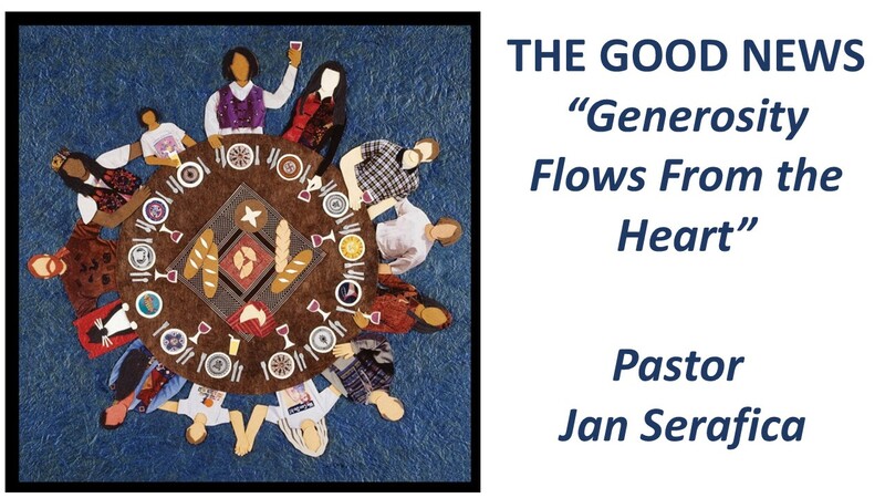 "Generosity Flows from the Heart”