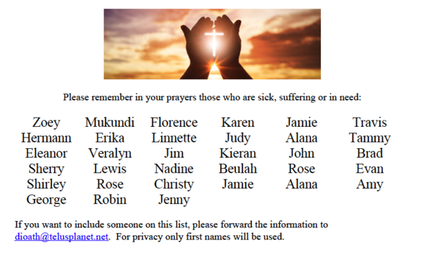 Diocesan Prayers